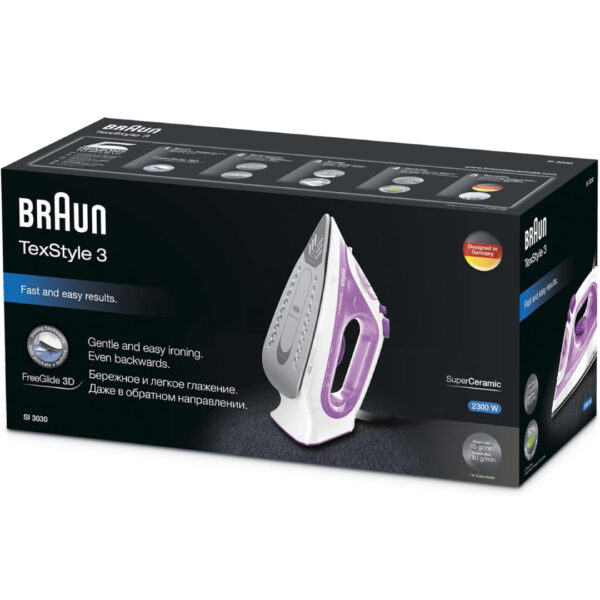 Braun SI-330 TexStyle 3 Steam Iron 220 Volts