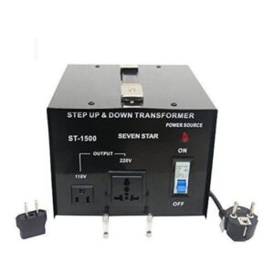Seven Star ST-1500 Voltage Transformer Converter Step Up / Down 1500 Watts 110/220V