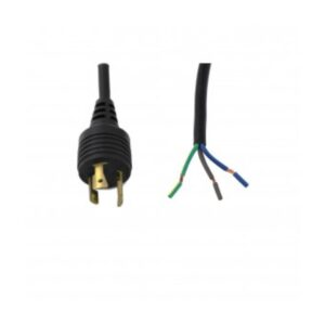Power Cord Japan PSE L6-20 Male Plug 10 Feet 15a/250v (Unterminated ROJ)