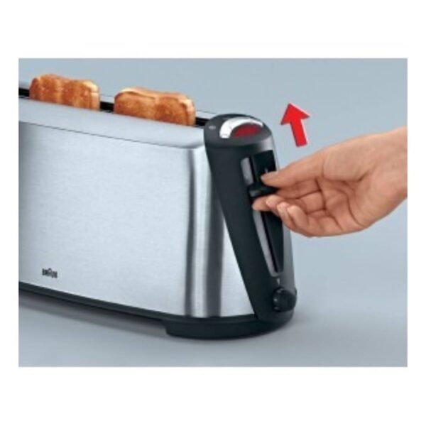 Braun HT-600 Sommelier Stainless Steel 2 Slice Toaster 220 Volts