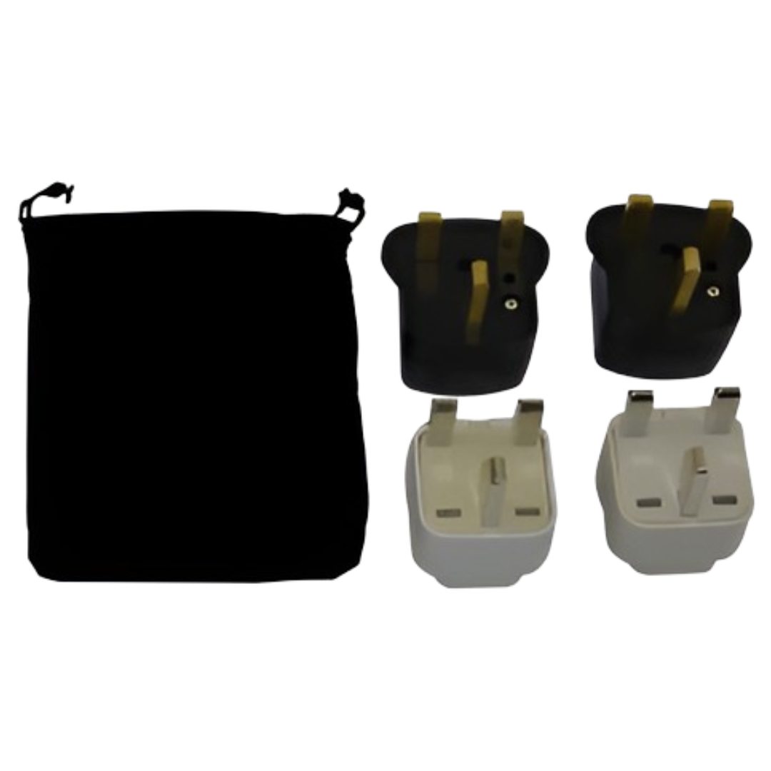cyprus power plug adapters kit with travel carrying pouch