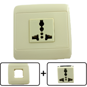 Type A through L Universal Electrical Receptacle Outlet 10 AMPS, With Cover Plate