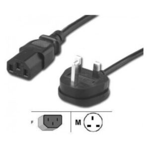 UK Power Cord for NoteBook, with Fuse, 6 feet