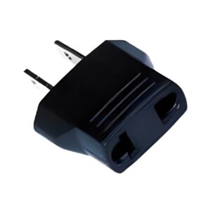 European Foreign Plug to American U.S. ( Flat Pin ) Power Plug Adapter