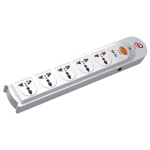 Seven Star 5-Outlet Power Strip with Surge Protector 110-220 volts