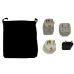 Senegal Power Plug Adapters Kit with Travel Carrying Pouch - SN