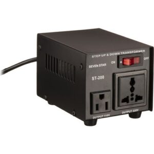 Seven Star ST-200, 200 Watts Step Up and Down Voltage Converter Transformer