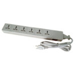 WES4-D105 Universal 6-Outlet Power Strip (110V-250V)