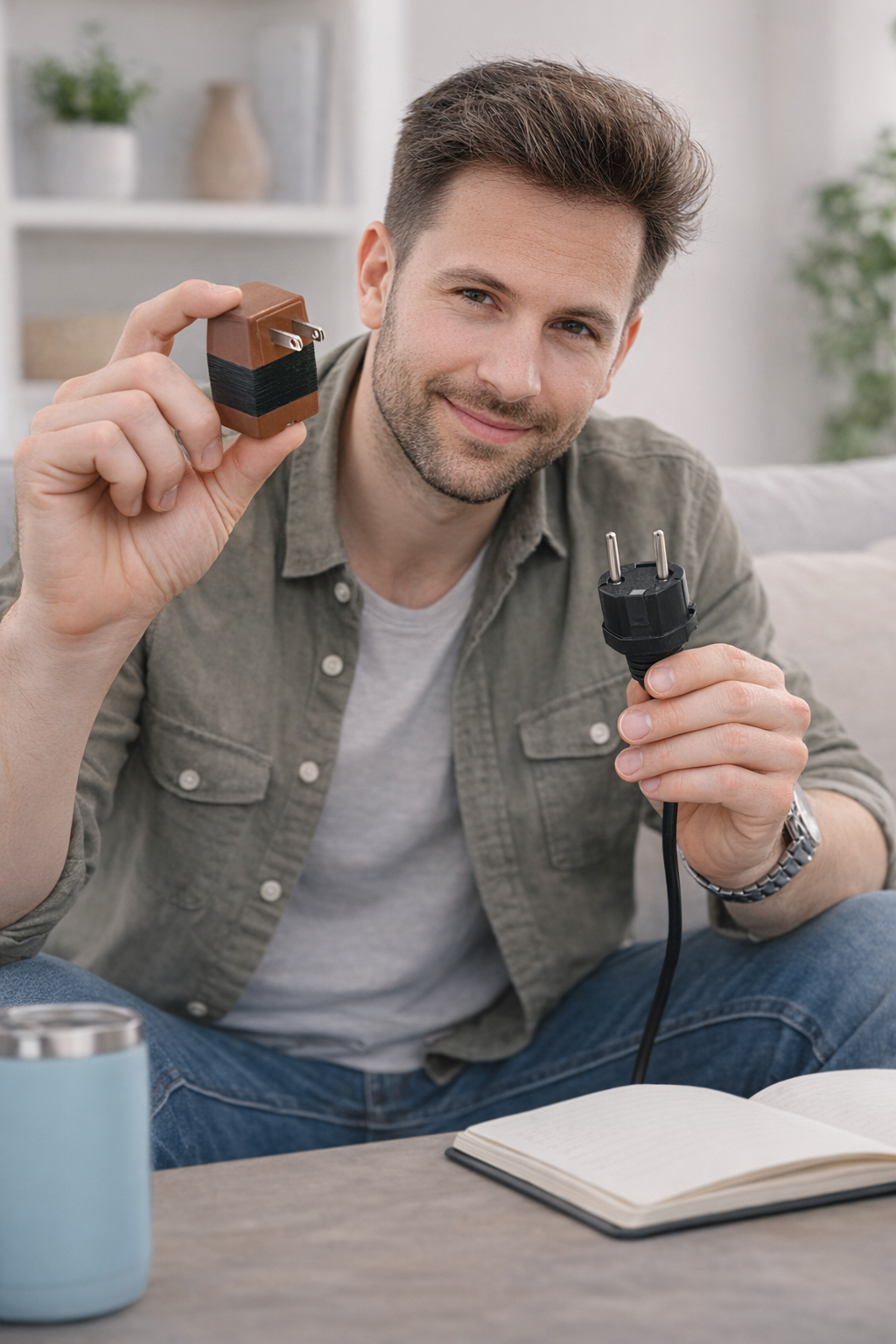 Seven Star 50 Watt Step UP Travel Voltage Convertor, SS-202 110-120 volts to 220-240 Volt