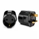 European Schuko to UK Grounded Power Adapter Plug