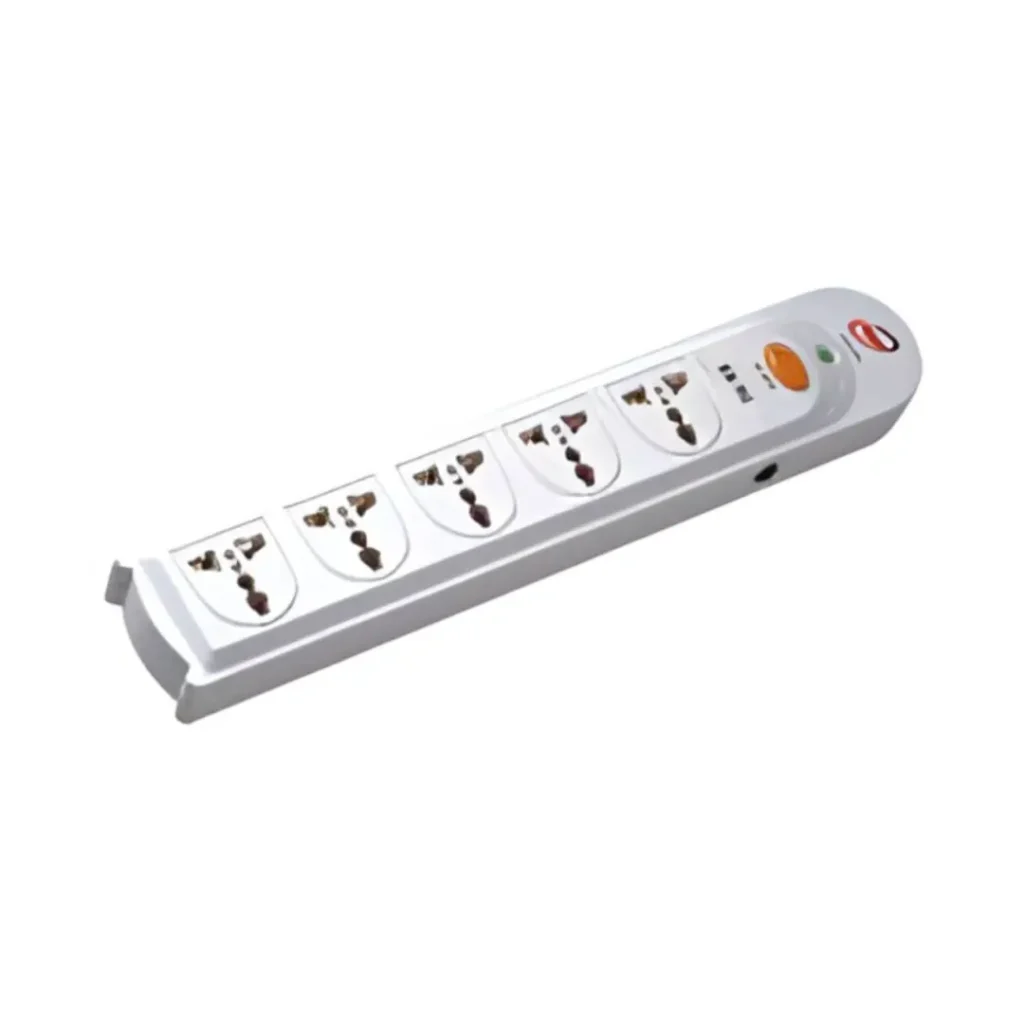 Seven Star 5-Outlet Universal Power Strip with Surge Protector